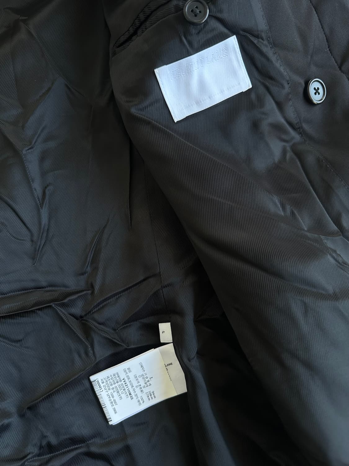 헬무트랭 오버핏 사선 블랙 블레이저 자켓 상품이미지8