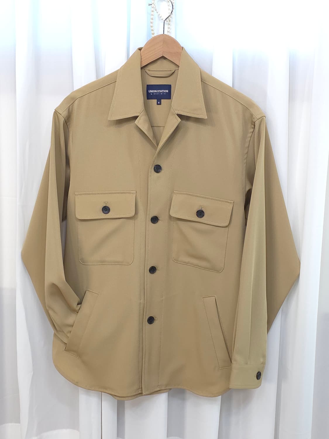 UNION STATION by men's bigi 셔츠 자켓 베이지  상품이미지2