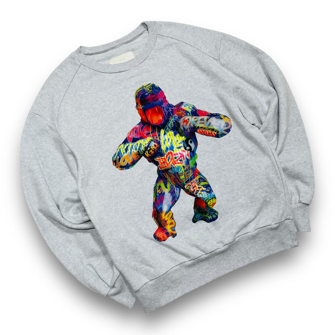 준지 x 올린스키 그래피티 킹콩 그레이 맨투맨 상품이미지3