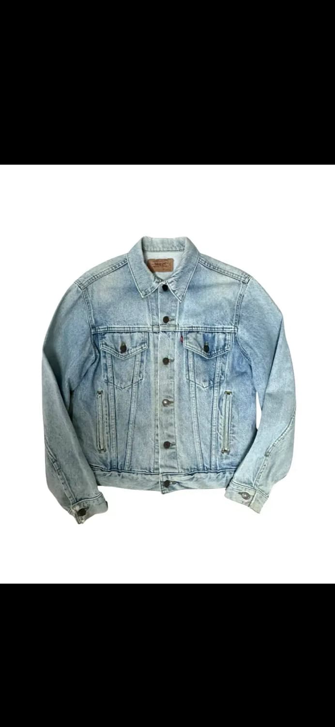리바이스 80s 빈티지 워싱 데님 자켓 40 MADE IN USA 상품이미지1