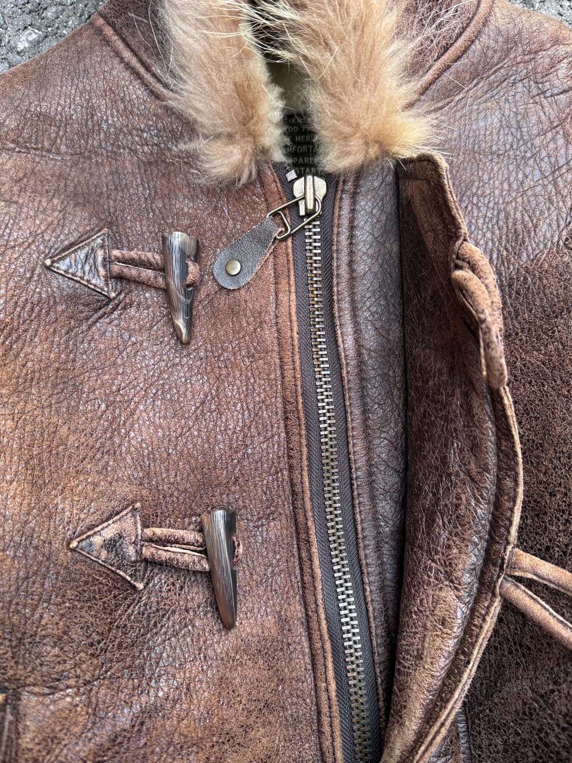 80s 도그파이트 토글 N-2B 무스탕 가죽자켓 상품이미지8