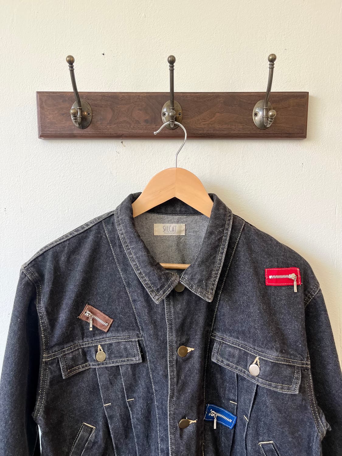 SILCAT 패치워크 데님 자켓 상품이미지3