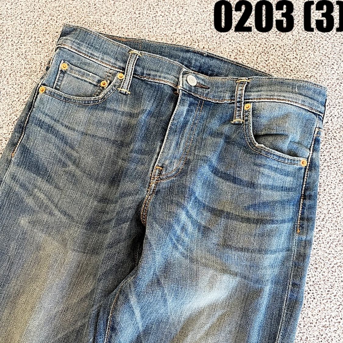 [W30L32] 리바이스 511 워싱 일자핏 데님 팬츠 청바지 상품이미지2