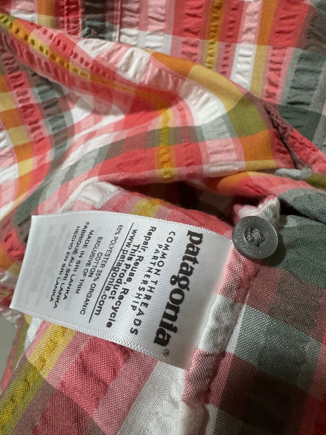 파타고니아 커퍼웨어 체크셔츠 L 상품이미지5