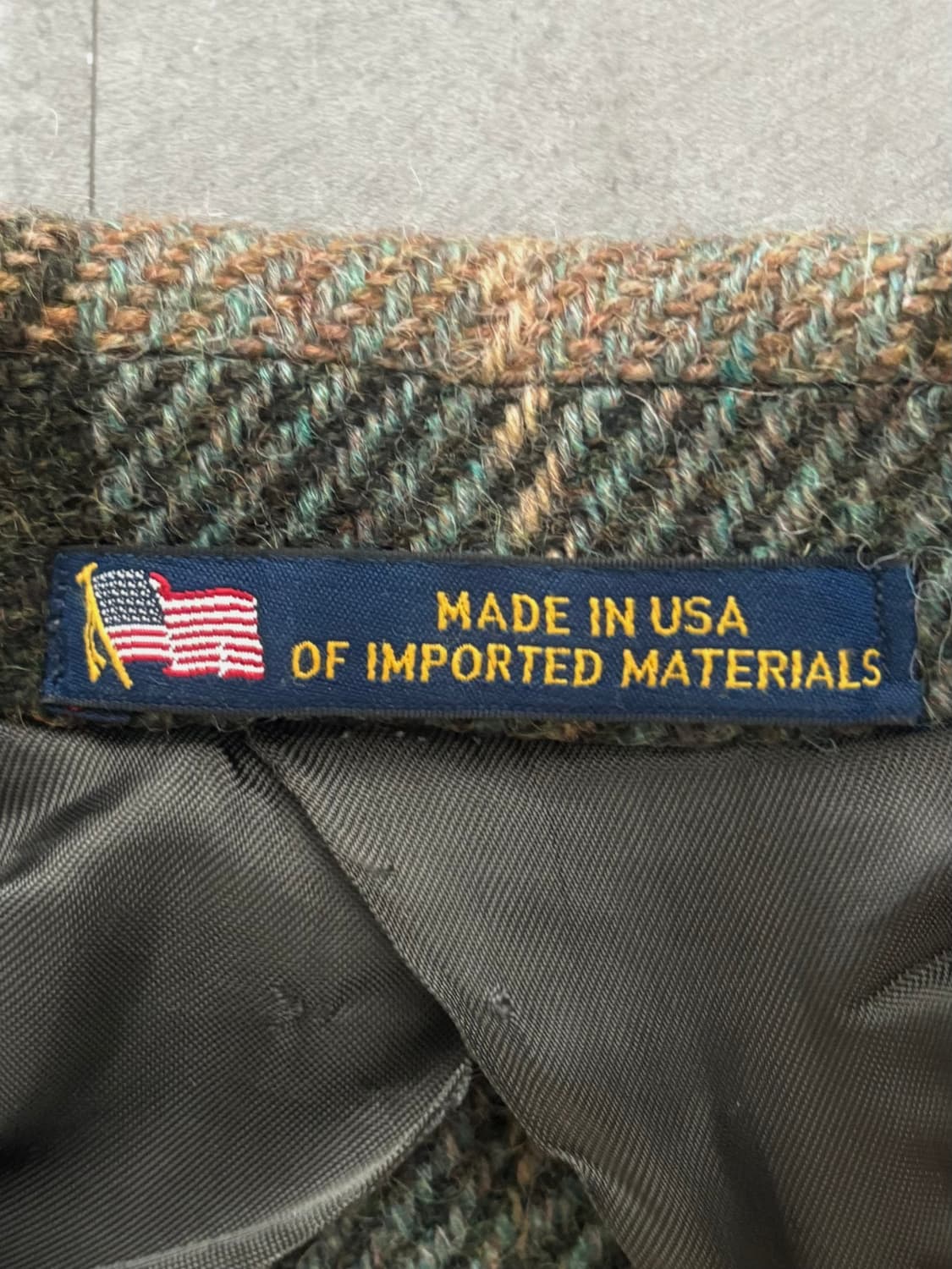 Polo 폴로 랄프로렌 브라운 컬러 헬링본 옐로패치 블레이저 상품이미지5