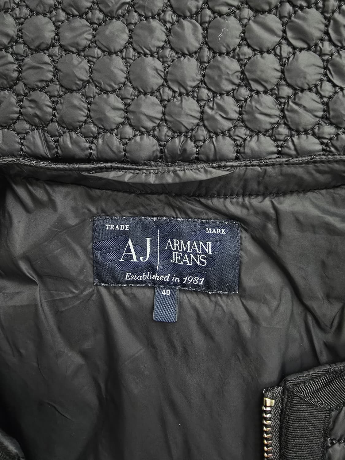 아르마니진스 텍스쳐 퀼팅 집업 패딩 자켓 상품이미지9