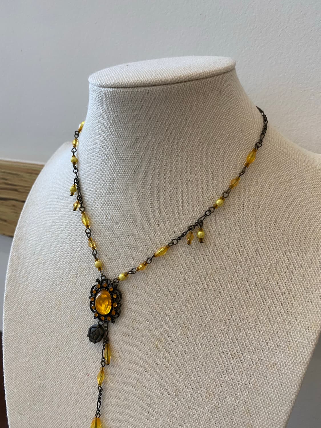 페어리 키치 러블리 y2k 무드 비즈 플라워 목걸이 상품이미지5