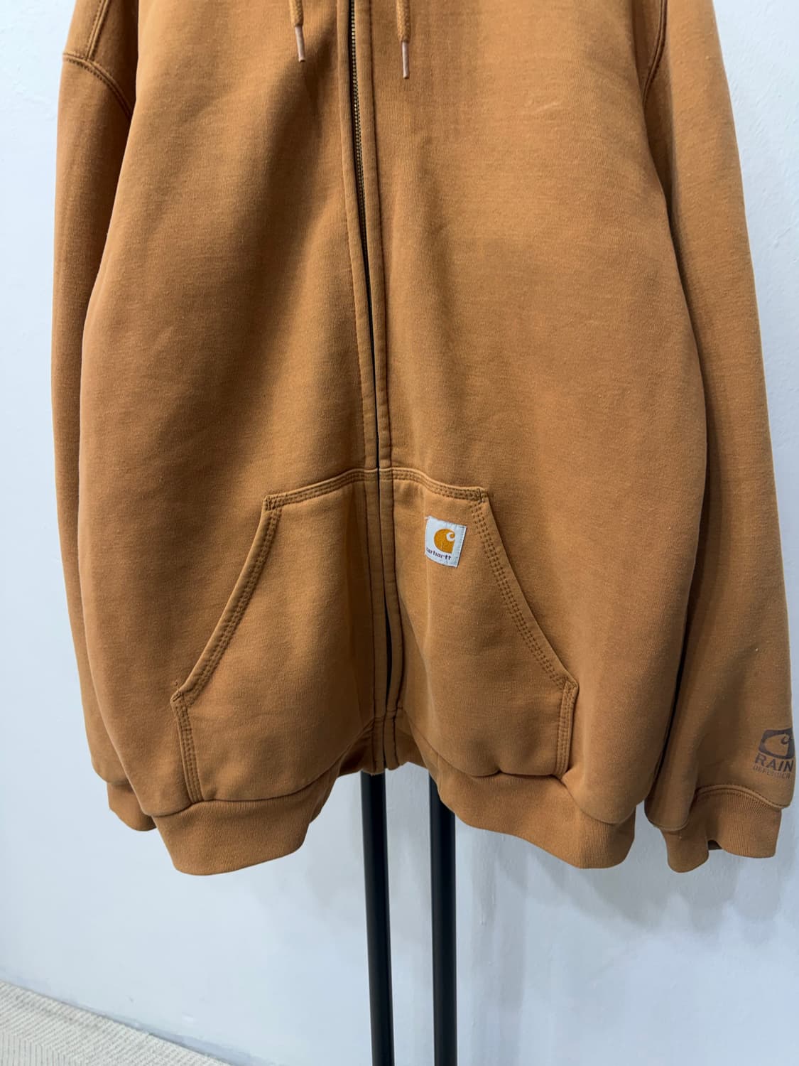 정품) 칼하트 오버사이즈 브라운 후드집업 M 상품이미지3