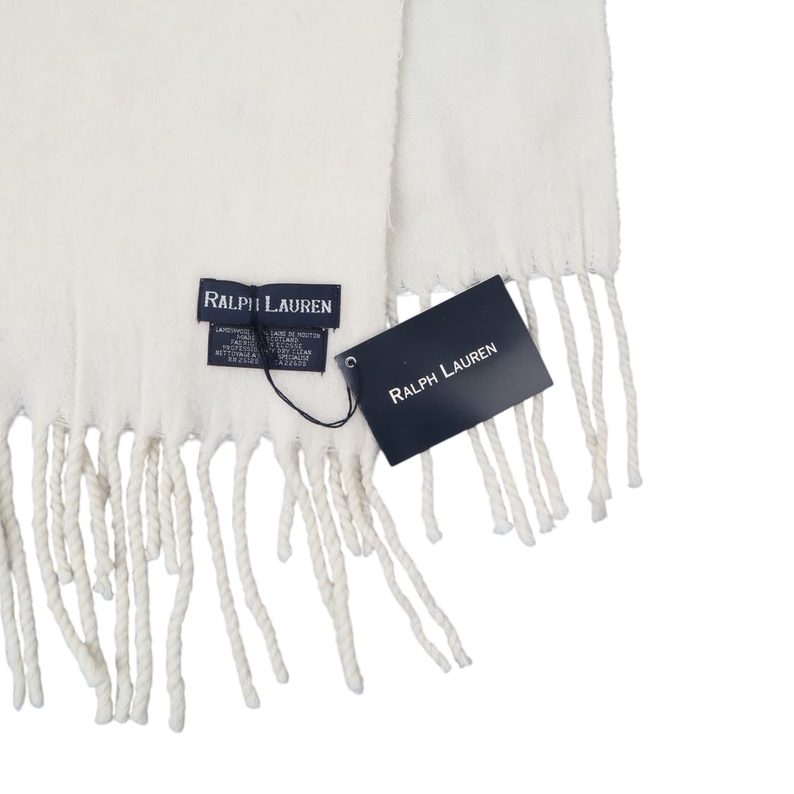 폴로 랄프로렌 아이보리 울 머플러 상품이미지7