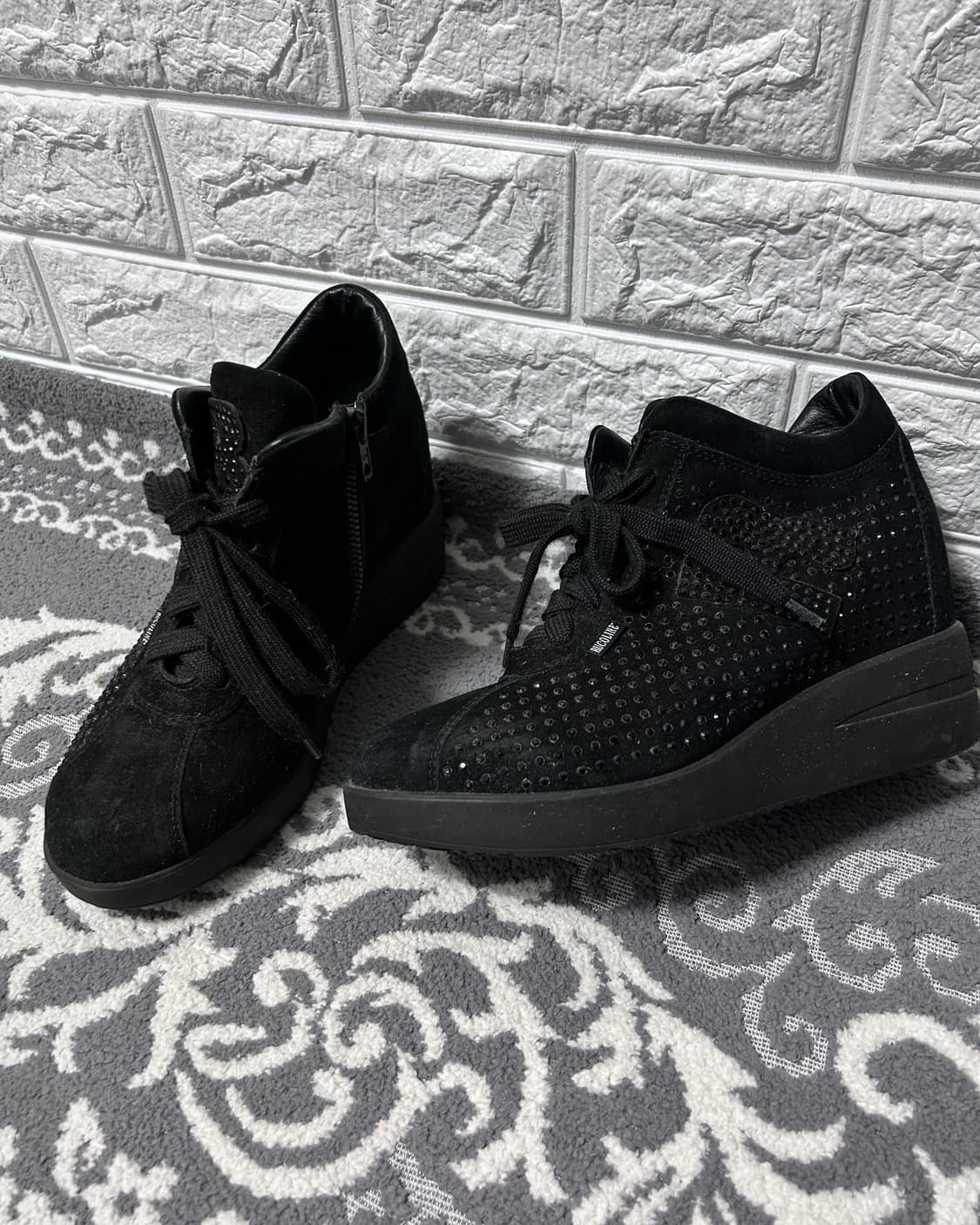 Ruco line 비즈 히든 웨지 스니커즈 상품이미지2