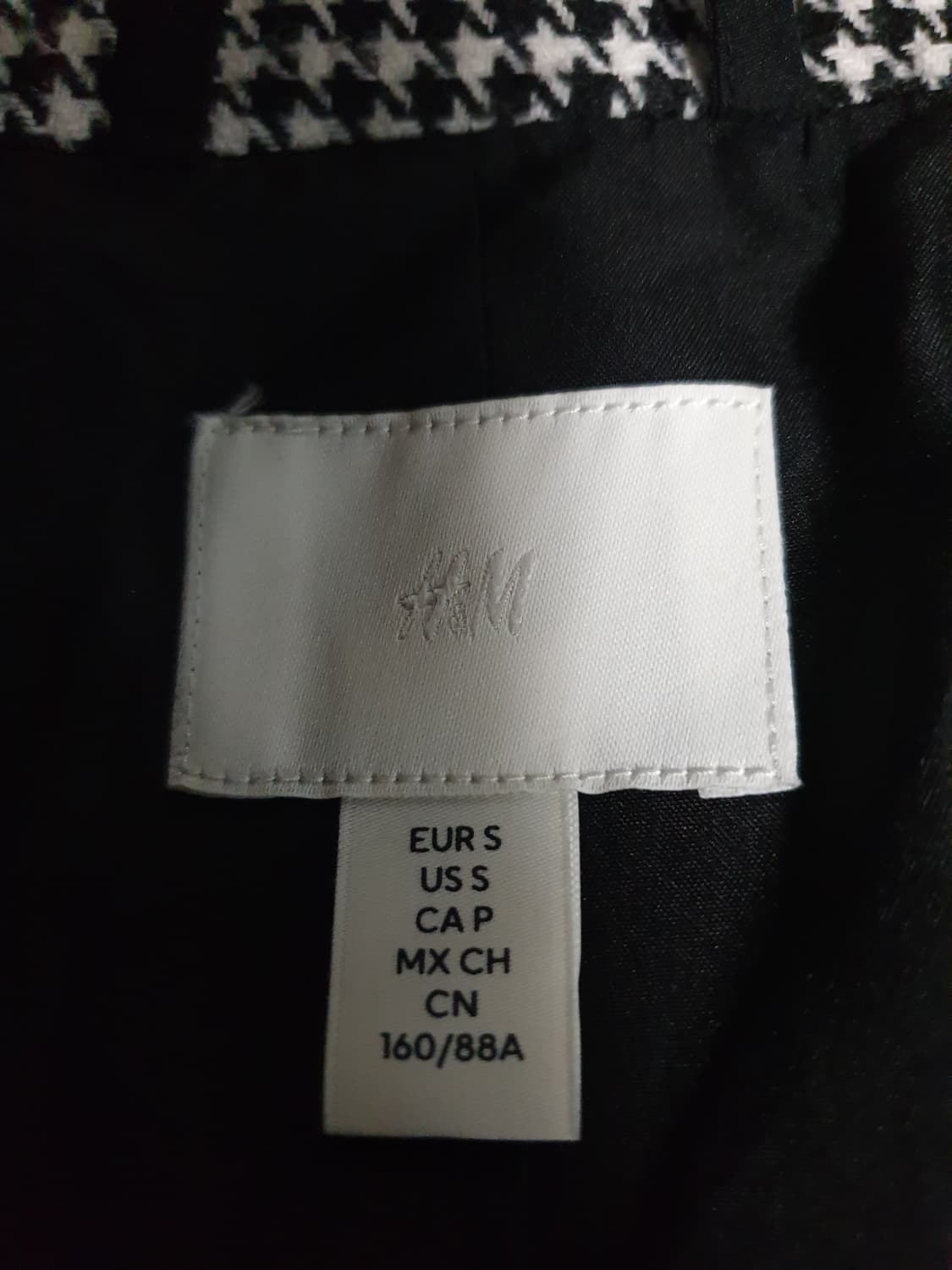 H&M 깅엄 쉘 비스코스 혼방 싱글버튼 블레이저 (S) 상품이미지3