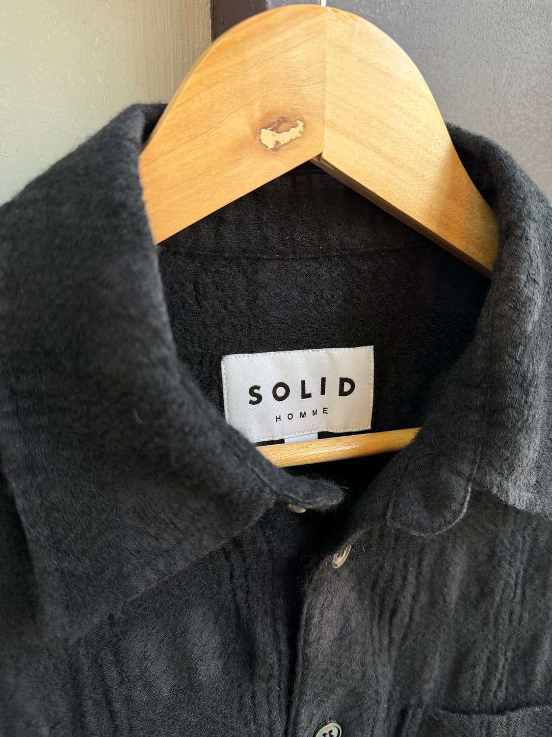 100~105/ 솔리드옴므 24–25FW 크링클 포켓 셔츠 상품이미지7