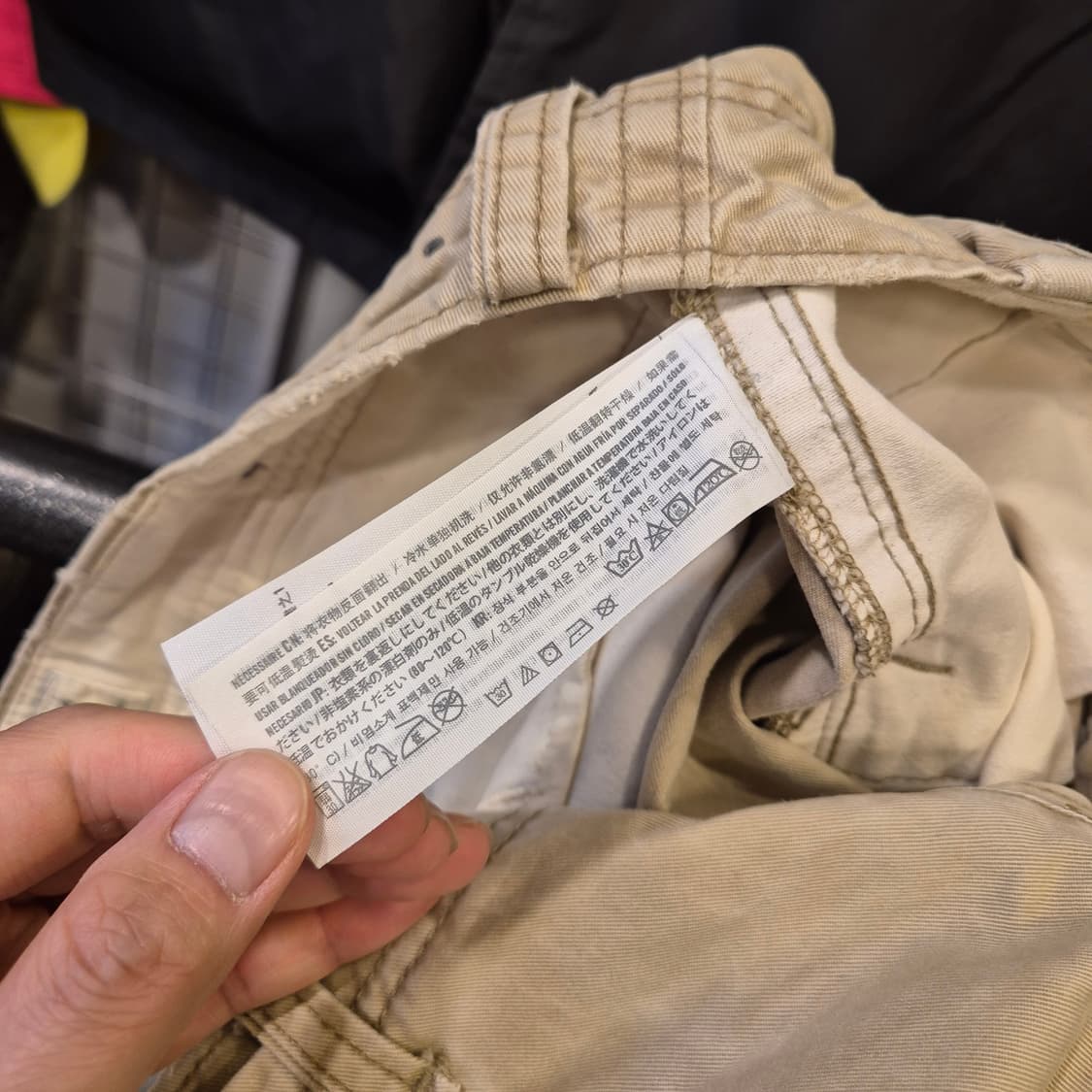 36인치 아베크롬비 워싱베이지 면반바지 상품이미지4