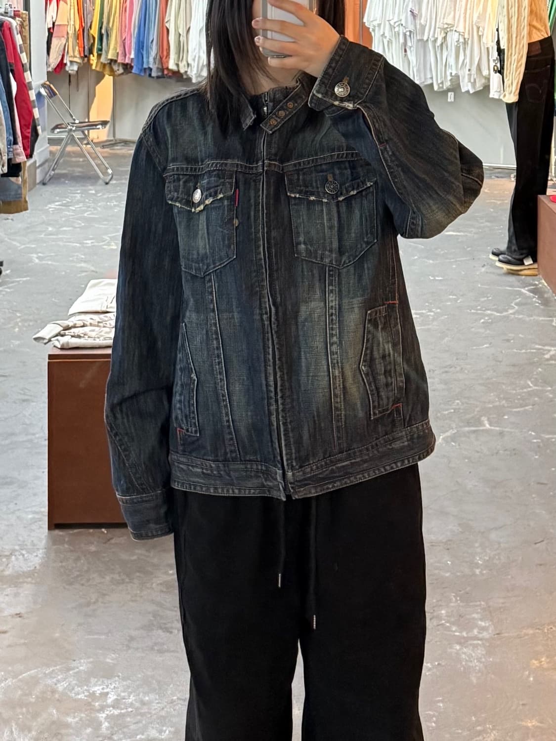 에드윈 데님 바이커 자켓 H1433 상품이미지1