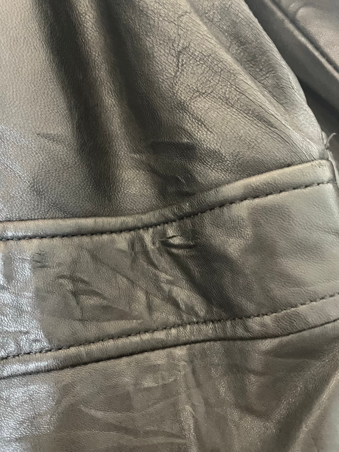 XL 빈티지 양가죽 레더 카코트 상품이미지9