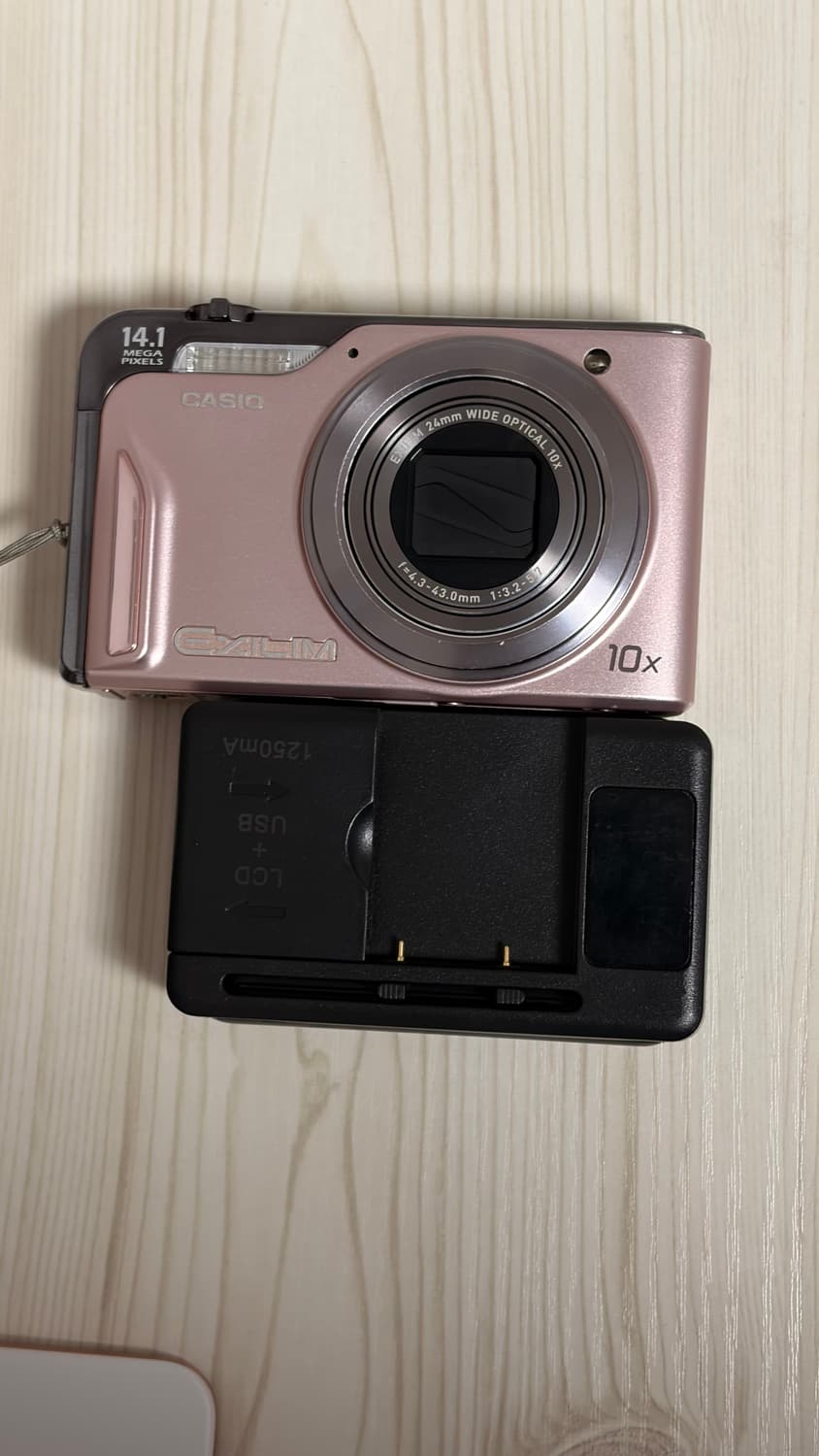 츄디카/작례O) 카시오 엑슬림 h15 핑크 디지털 카메라 빈티지 상품이미지2