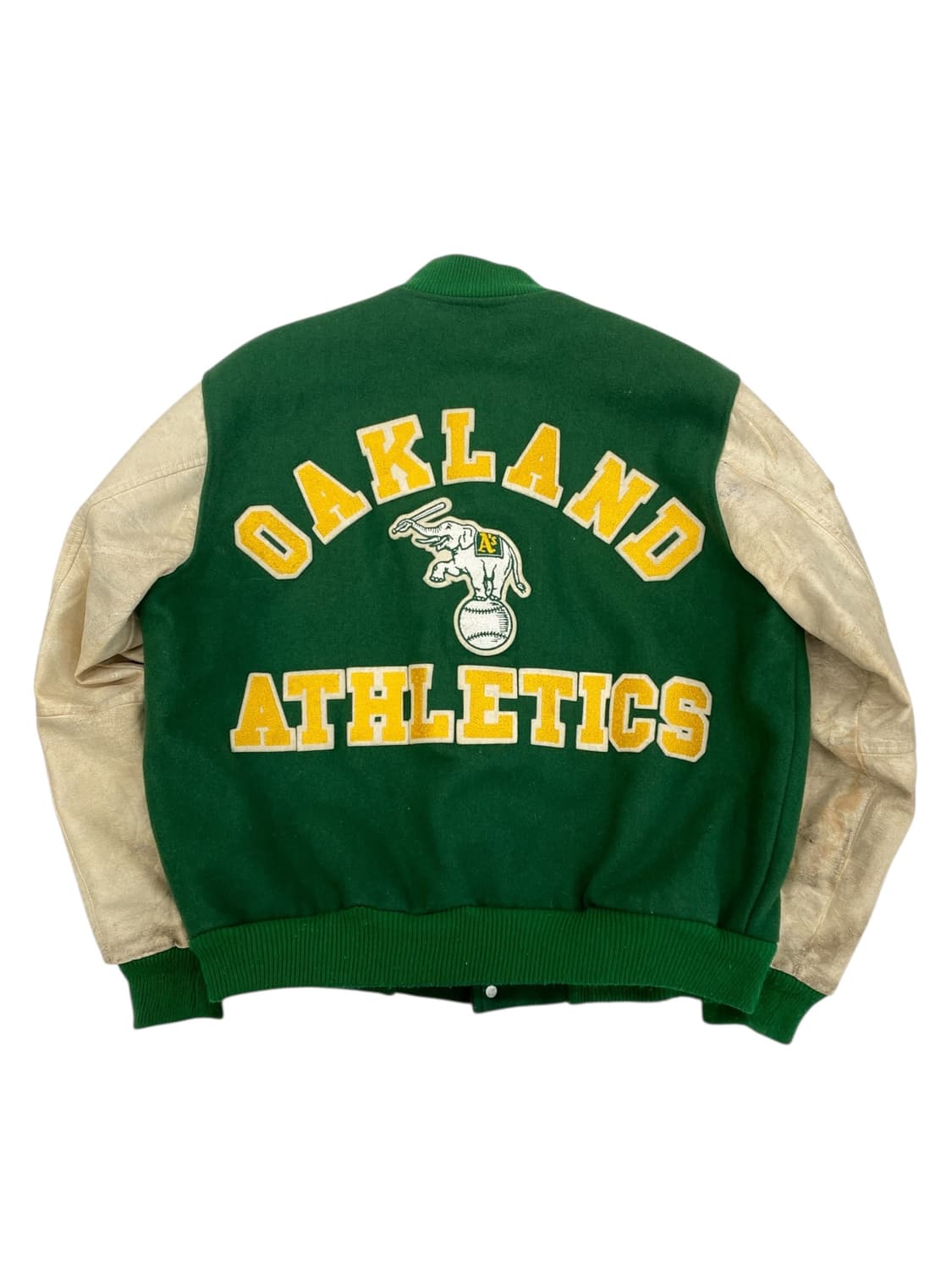 80's Chalk Line 오클랜드 A's 바시티 자켓 상품이미지2