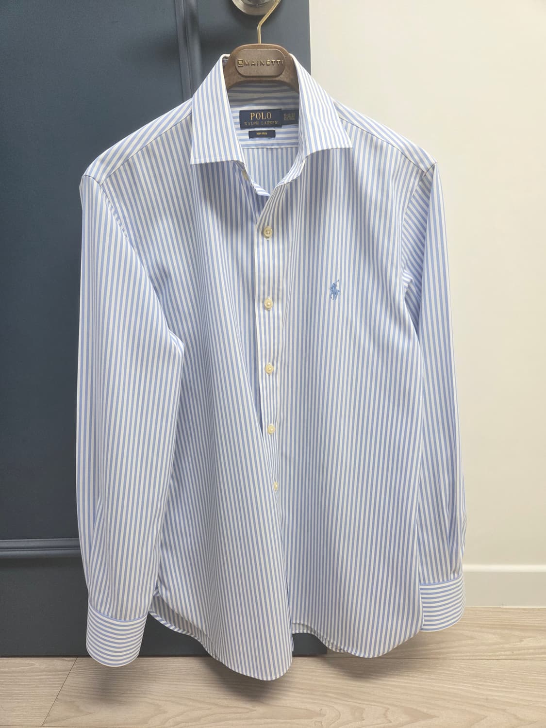 폴로 논아이론 드레스 셔츠 스카이 블루(15-32/33) 상품이미지1