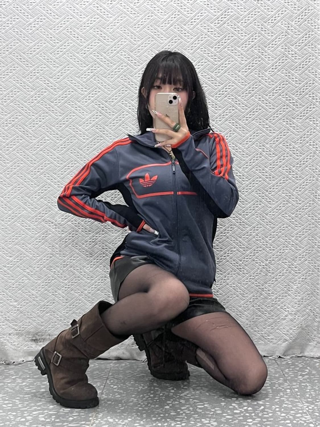 아디다스 레트로 스트릿다이버 오렌지 져지 집업 95 C11073 상품이미지2