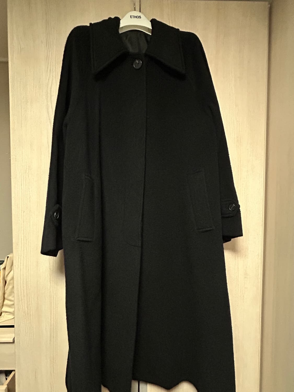 트리밍버드 트라움 롱코트 블랙 상품이미지2