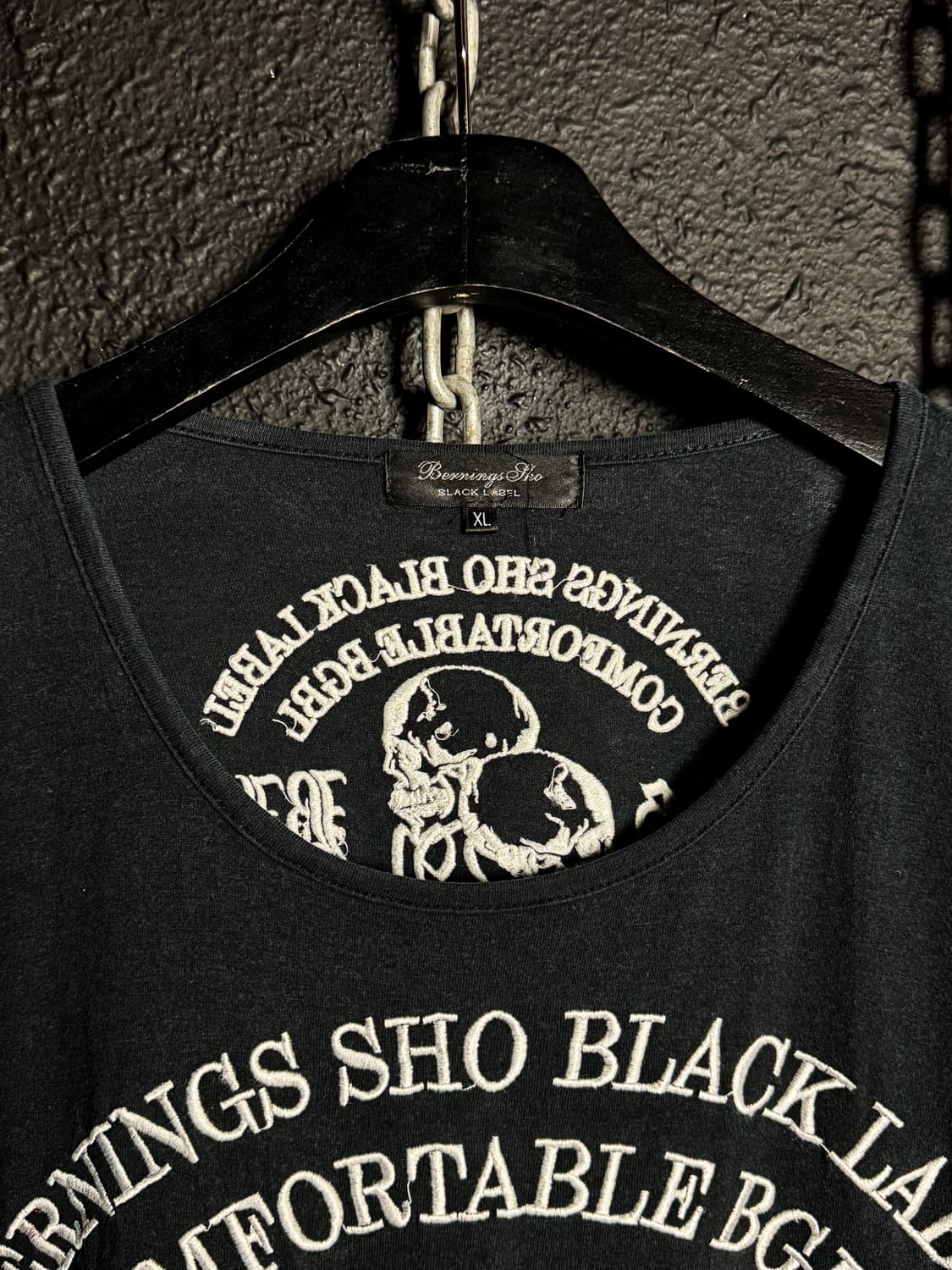 Berning Sho Black Label – Skull Long Sle 상품이미지3