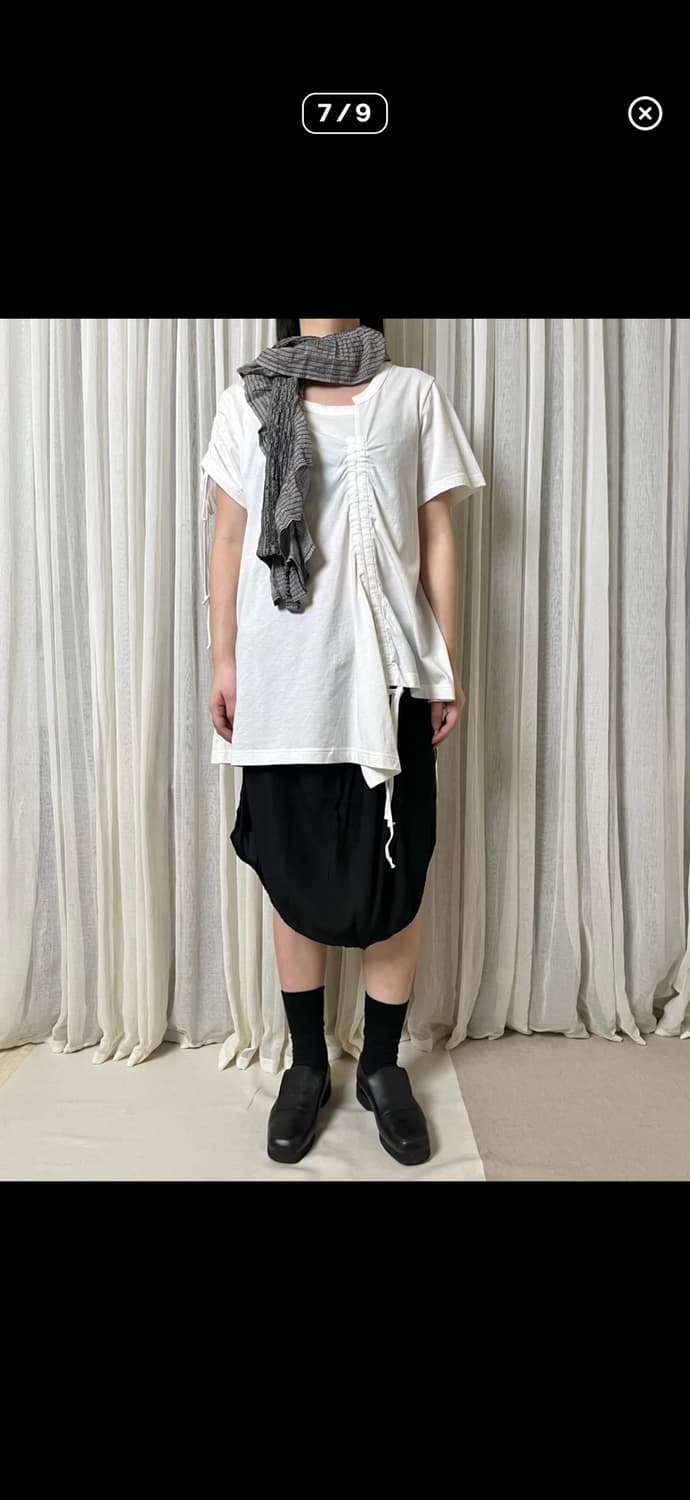요지야마모토 syte 스트링 셔링 티셔츠 Yohji yamamoto 상품이미지7