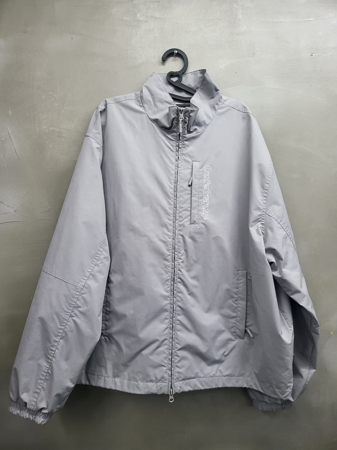 code:graphy 바람막이 자켓 그레이xl 상품이미지1