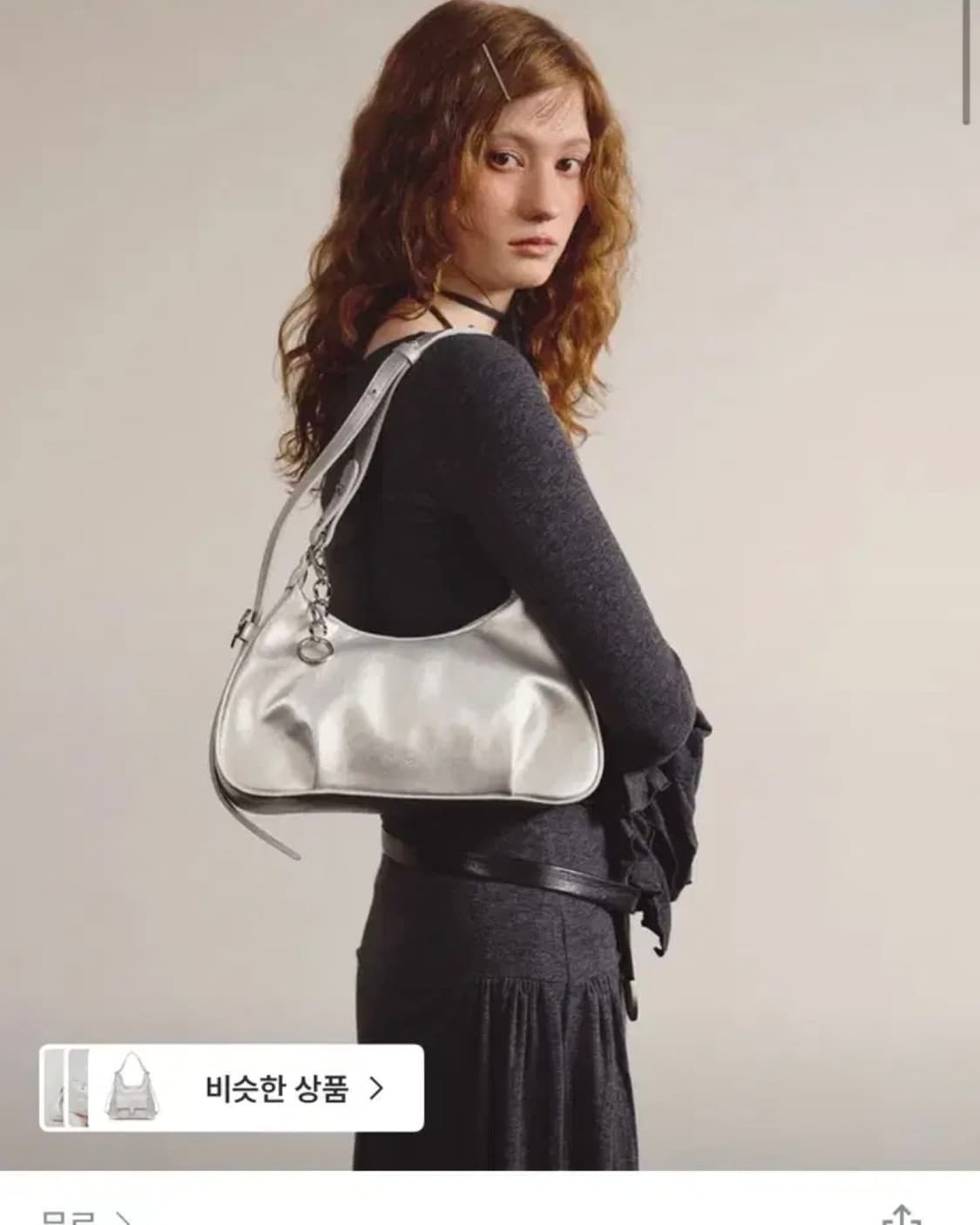 무르 에떼백 크링클 실버 상품이미지1