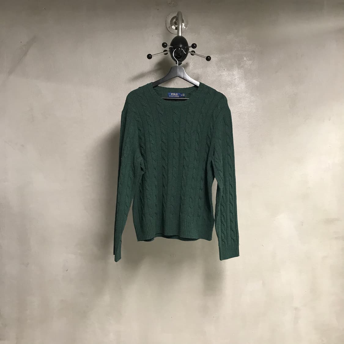 폴로 랄프로렌 케이블 니트 그린 L 상품이미지1