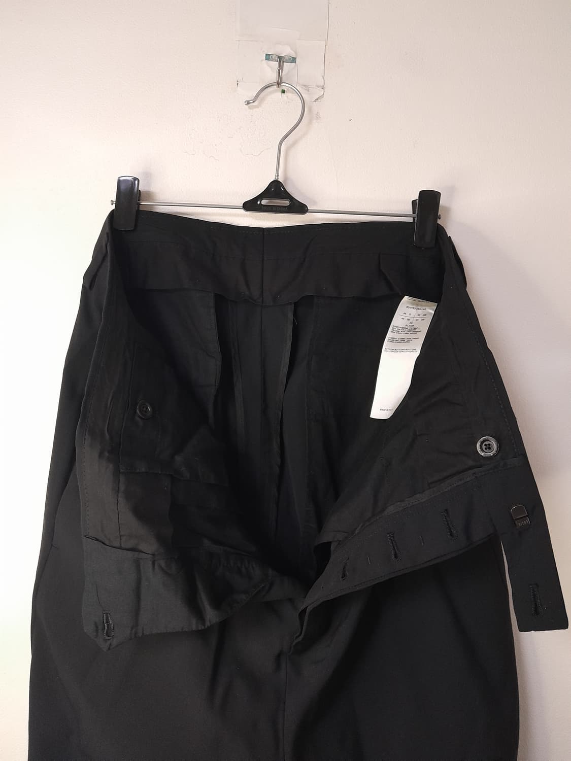 릭오웬스 메인라인 블랙 울 크롭팬츠 46/31" 상품이미지7