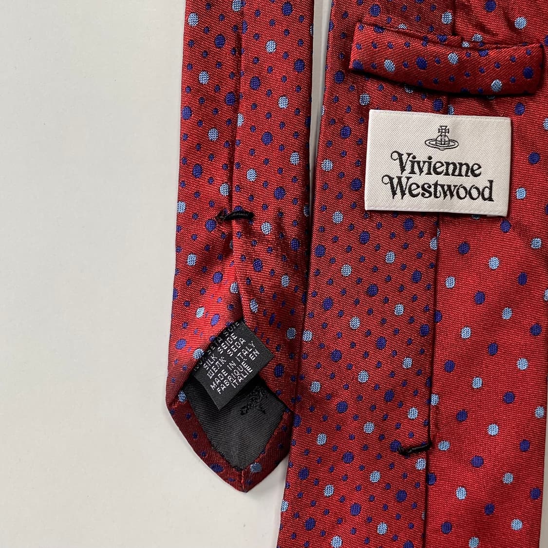 비비안웨스트우드 심플로고 정품 명품 넥타이(Vivienne)8.6cm 상품이미지6