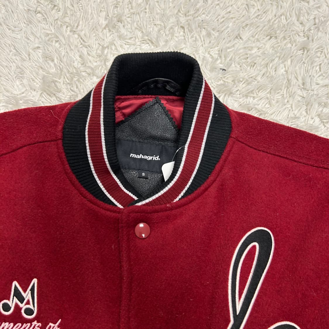 Mahagrid Wool Varsity Jacket 상품이미지7