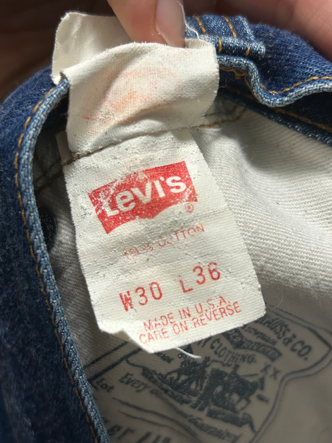 90s 리바이스 501 셀비지 발렌시아 공장 made in USA 상품이미지6