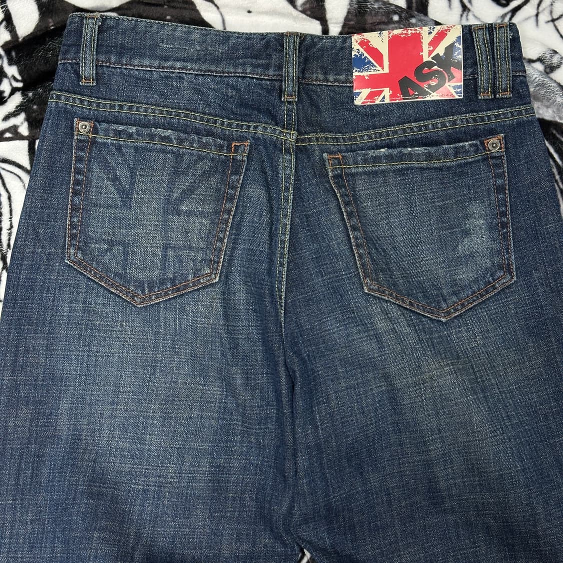 ASK 에스크 y2k 유니온잭 데님팬츠 상품이미지6