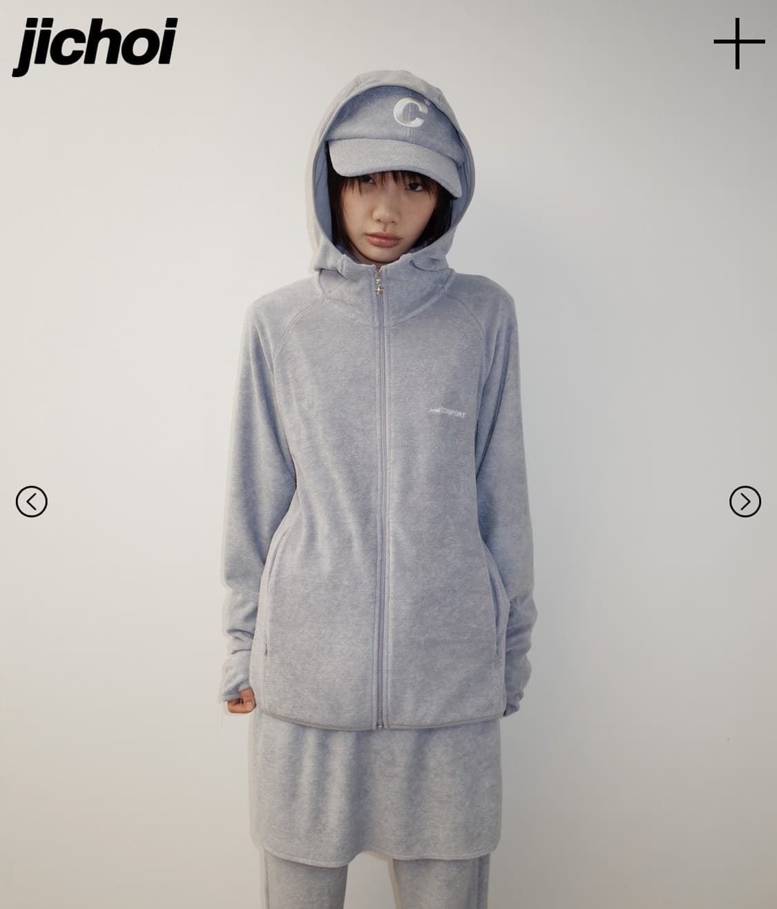 지초이 컴포트 벌스데이에디션 후드집업 그레이 구해요!! 상품이미지2