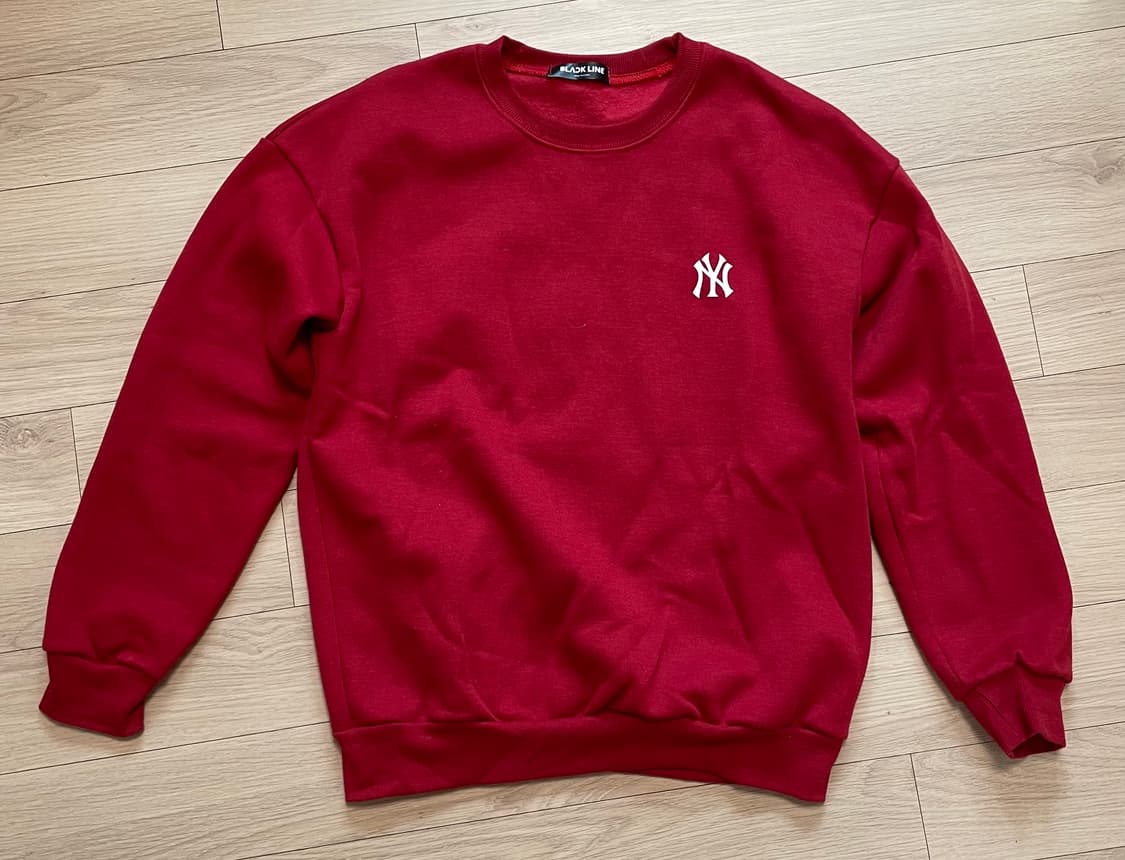 MLB 뉴욕 양키스 스누피 맨투맨 레드 Free Size 상품이미지1