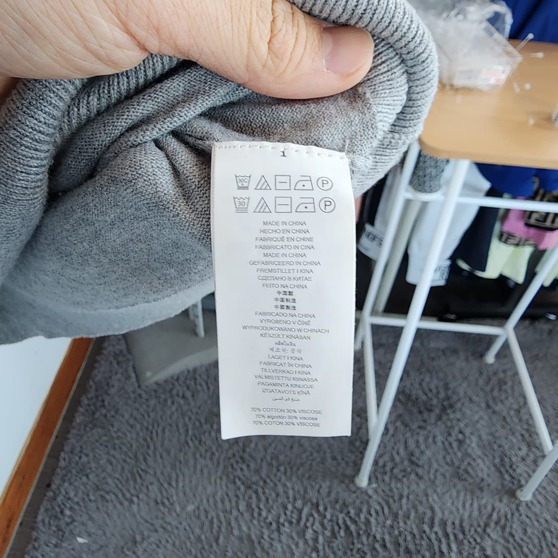 마이클코어스 회색 프릴 장식 티셔츠 상품이미지5