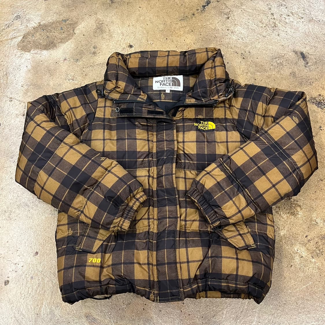 노스페이스 체크 카라 숏패딩 80 상품이미지2