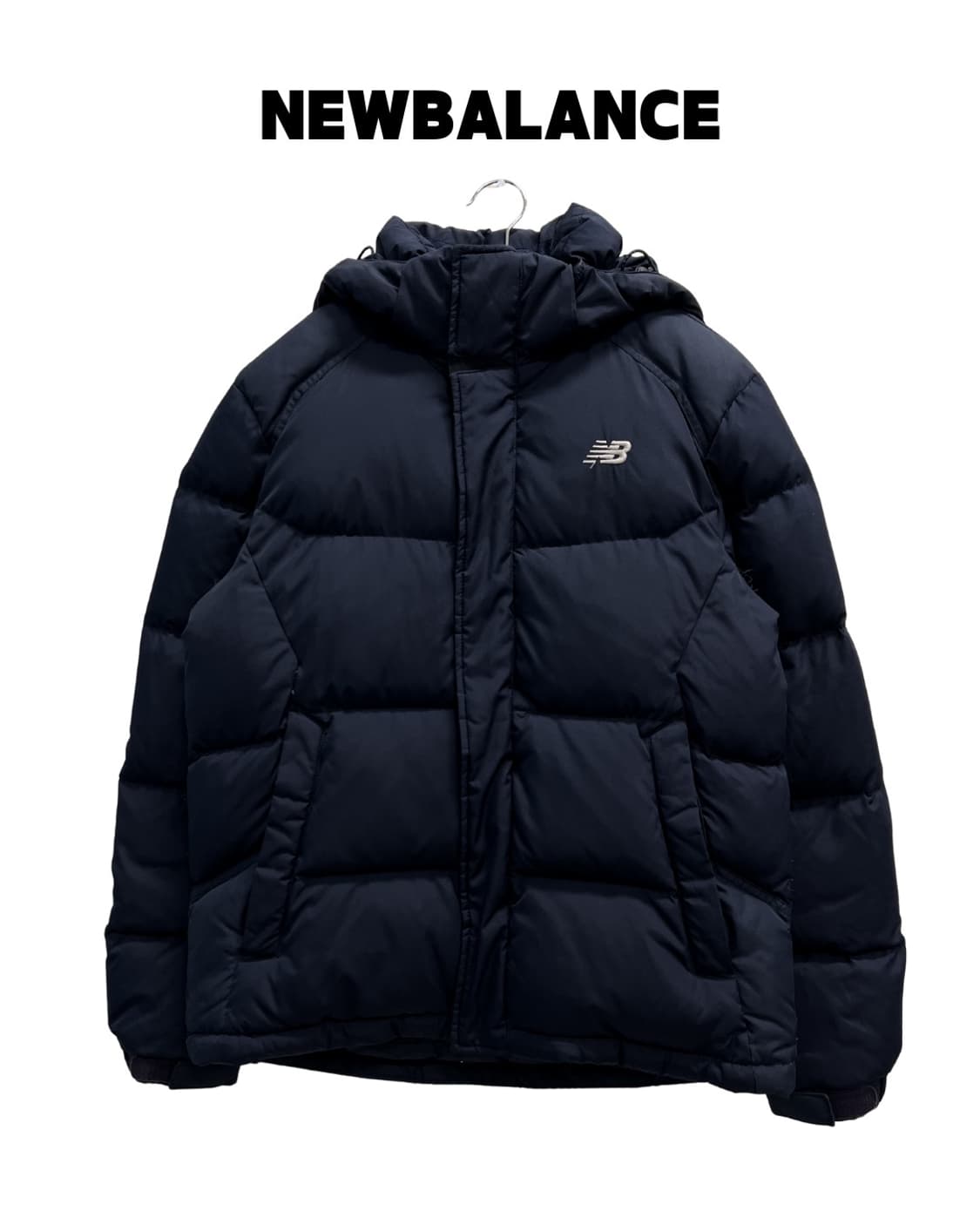 뉴발란스 덕다운 숏 패딩 자켓 네이비  상품이미지1