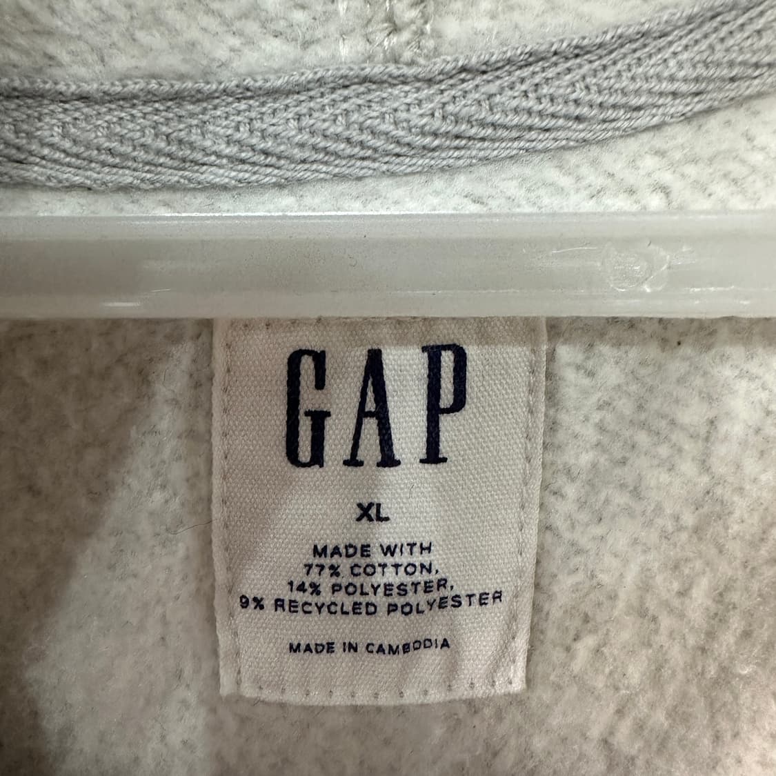 갭 기모 후드티 XL 상품이미지3