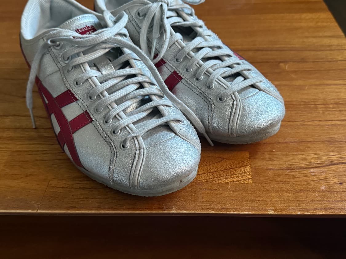 오니츠카 타이거 올림푸스 270mm 실버 와인 상품이미지4