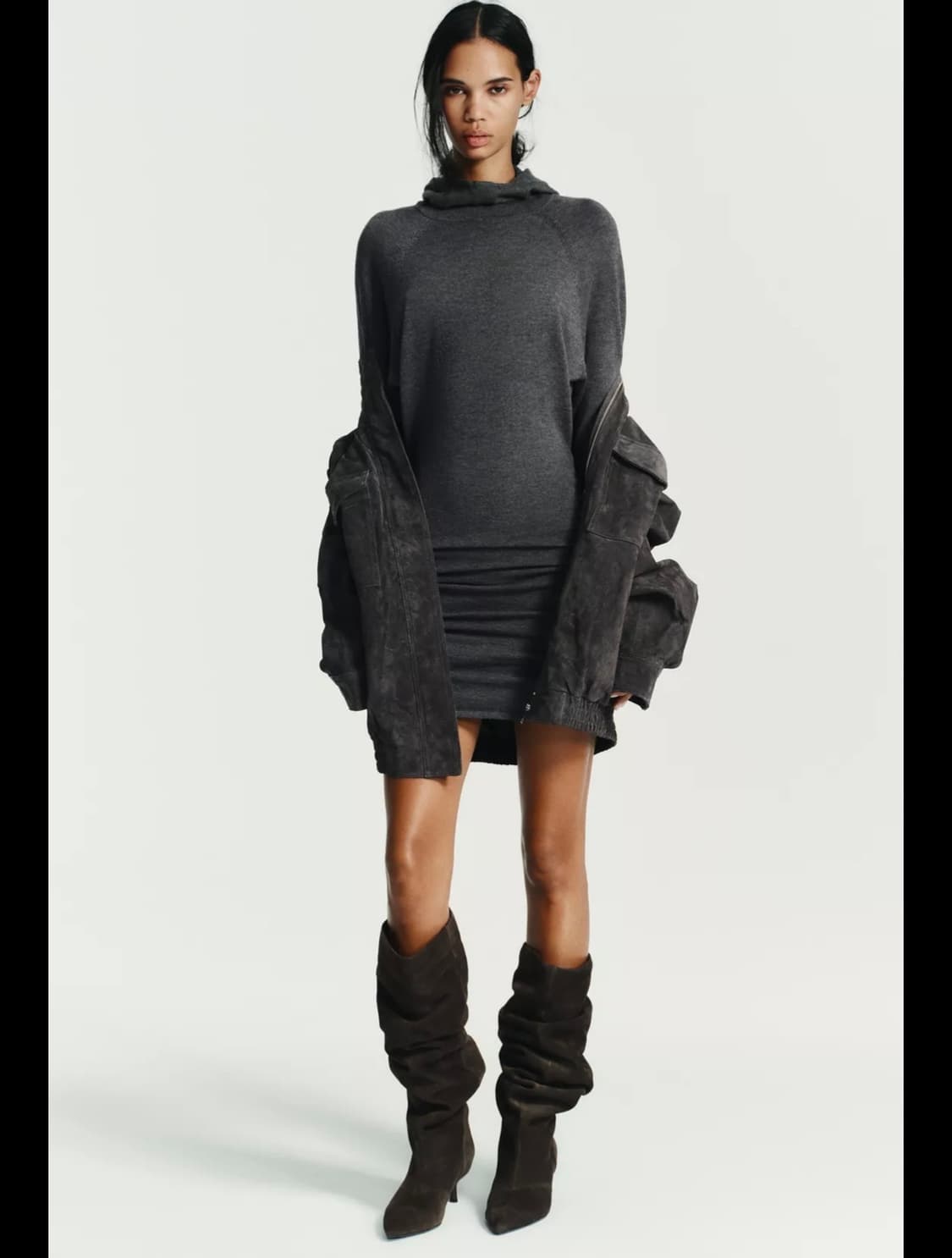 Zara 자라 키튼 스웨이드 부츠 상품이미지4