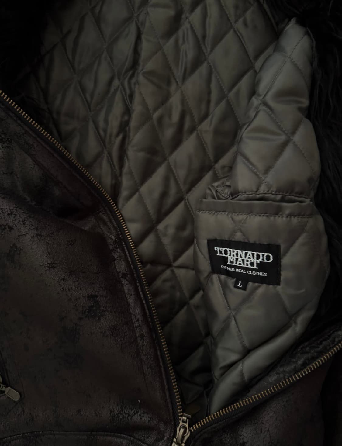 토네이도 마트 아카이브 퍼 레더자켓 상품이미지6