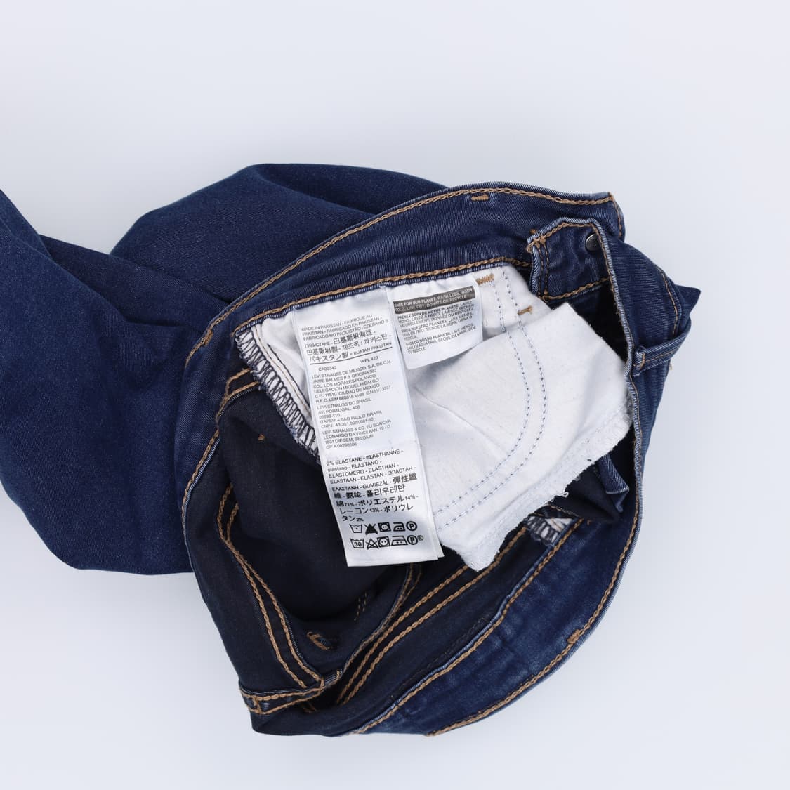 [W26 L30] 리바이스 710 스키니핏 진청 데님팬츠 1217J2 상품이미지6