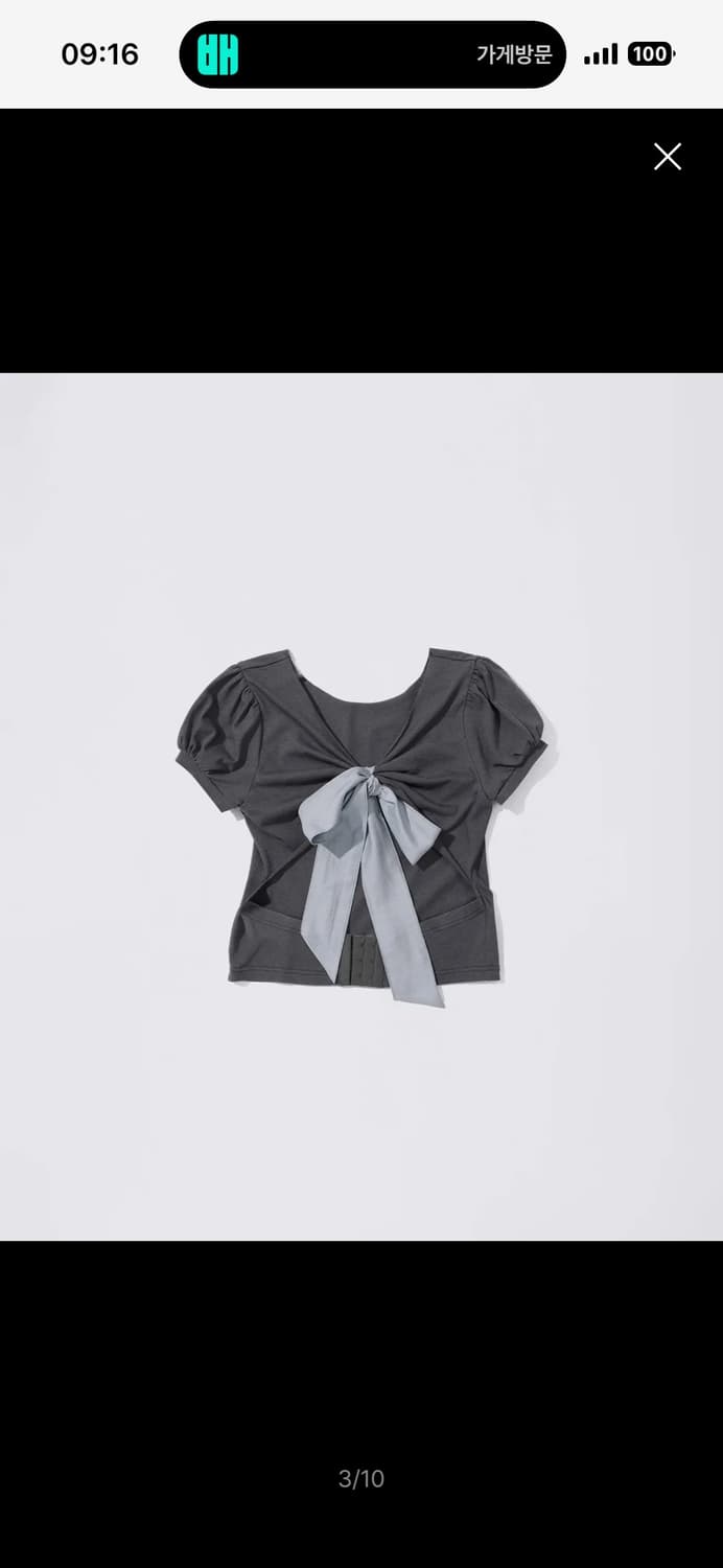 스컬프터 Princess 2way Tee Charcoal 상품이미지2