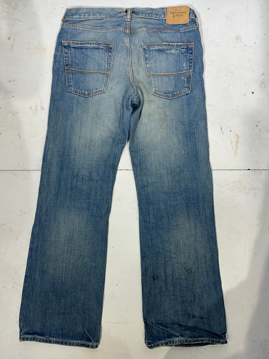90s 아베크롬비 연청 와이드 데님 팬츠 청바지  상품이미지5