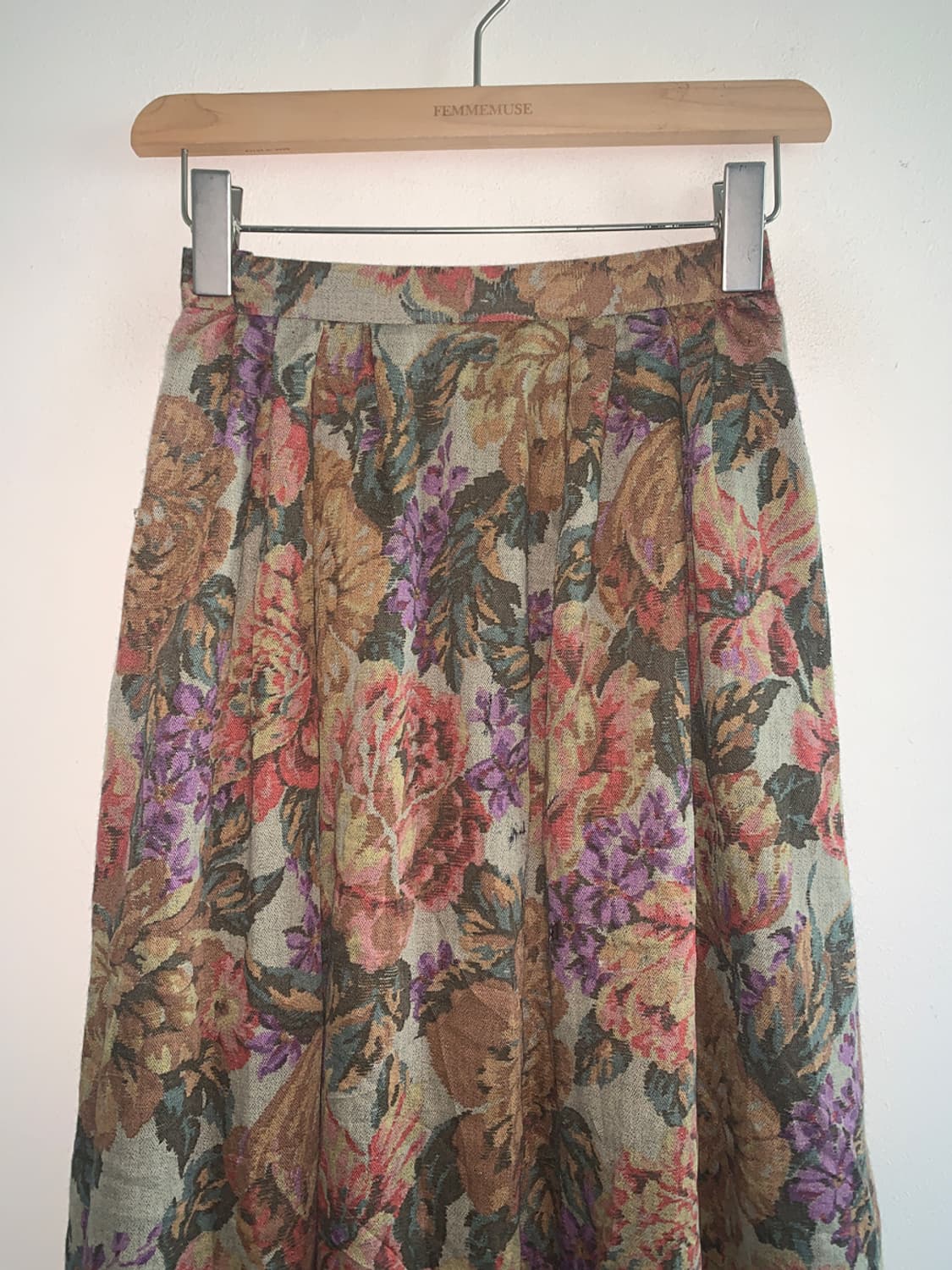 Oriental flower long skirt 상품이미지2