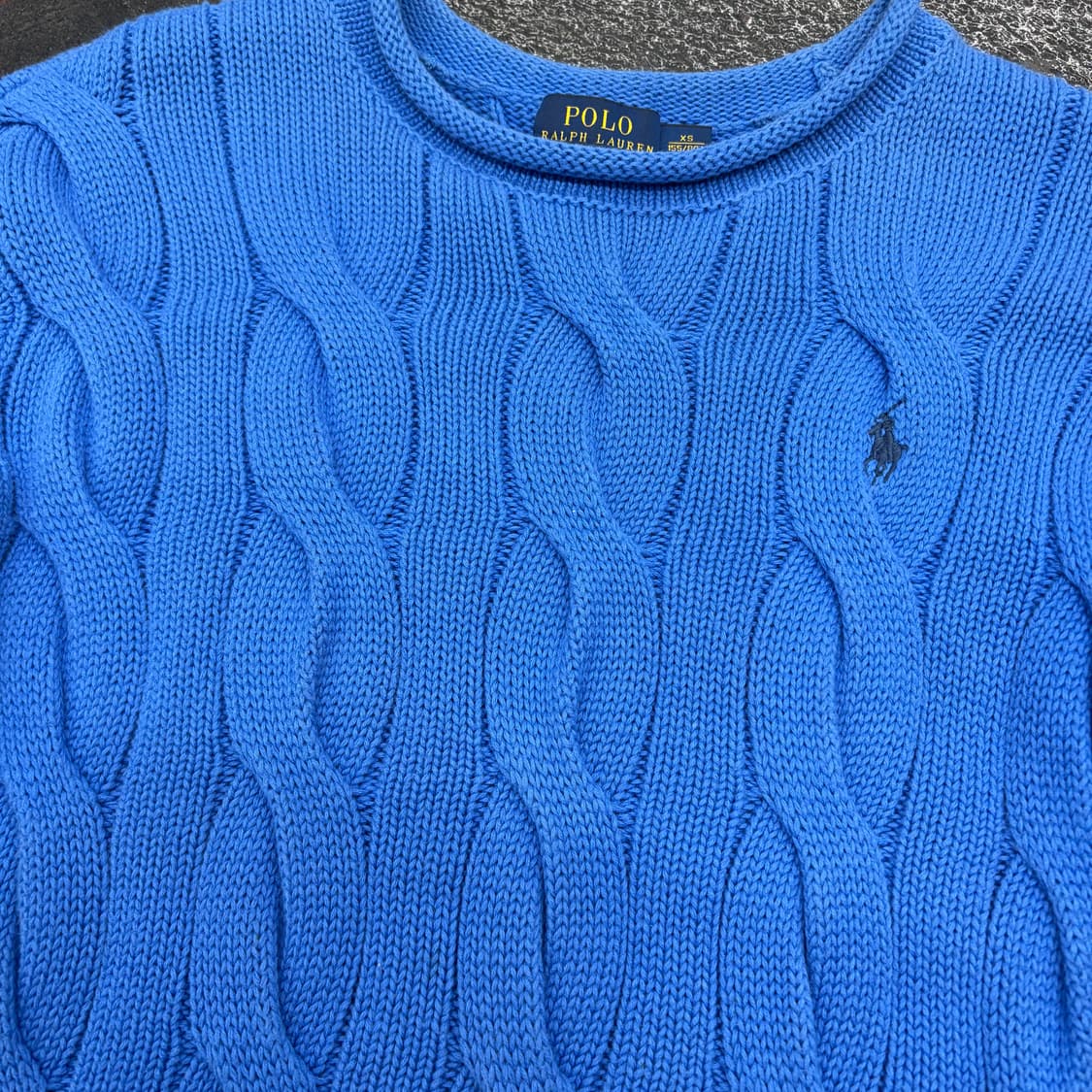 (90)폴로 랄프로렌 케이블 니트 블루 상품이미지3