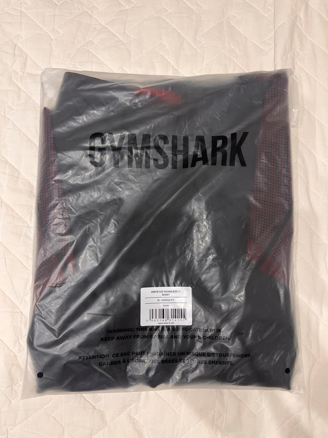 XL 짐샤크 오닉스5.0 레드 반팔 상품이미지1