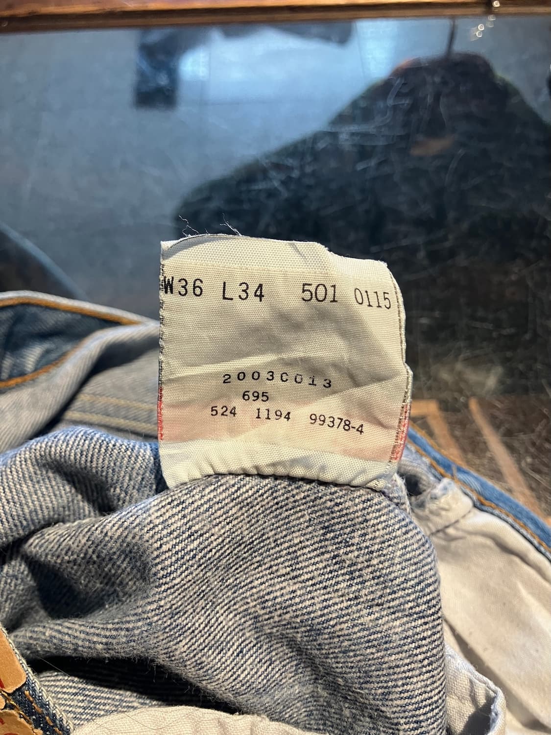 90s USA 빈티지 리바이스 501 데님 팬츠 상품이미지10